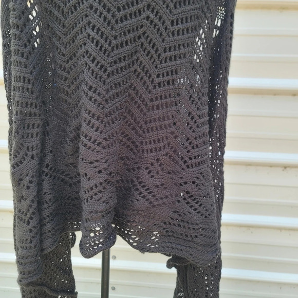 New Directions Women's Top XL Cardigan Open Front Cover Up Crochet Lace Stretch - Picture 8 of 10